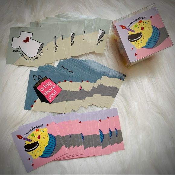 Thank You Sticker Set, 3 Hand Drawn Designs 🛍 - Picture 6 of 6